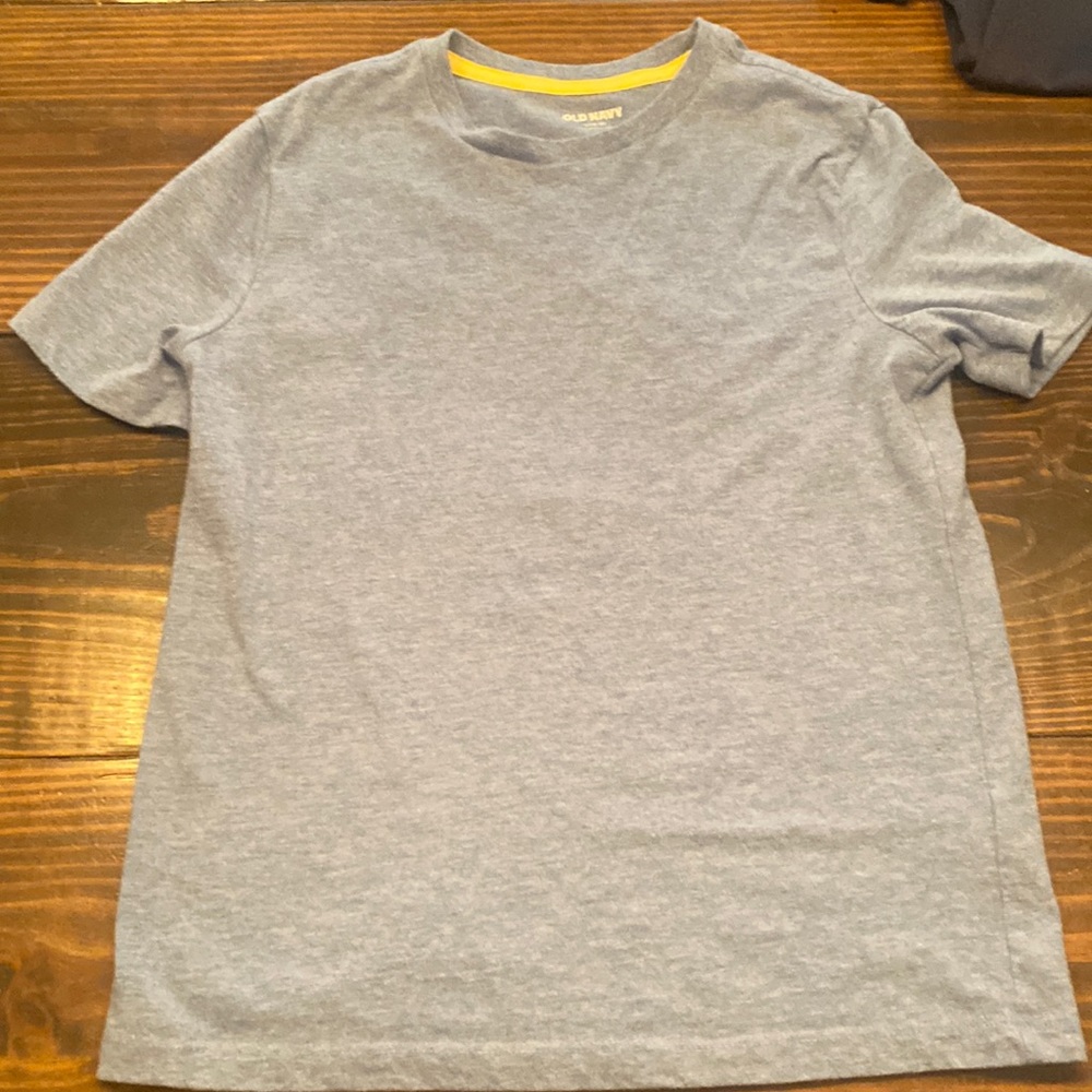 Okd Navy 10-12 light blue tshirt